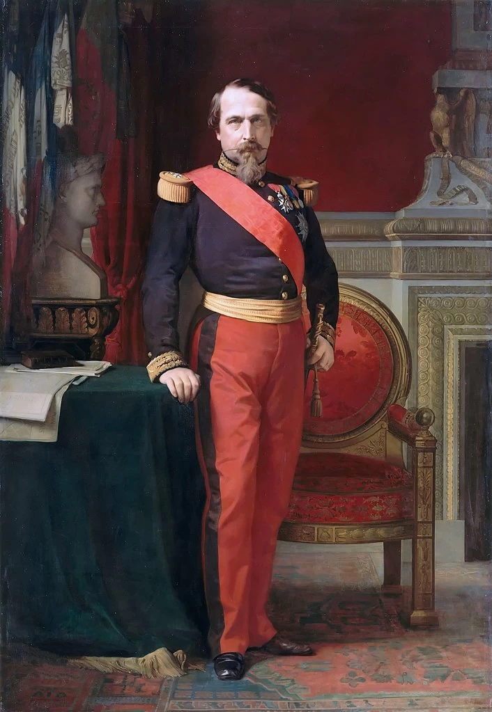 Hippolyte Flandrin - 117, Ritratto di Napoleone III, con indosso l'uniforme del Generale di Brigata nel suo Gran Gabinetto alle Tuileries, Reggia di Versailles